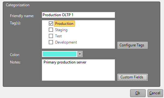 Categorising Server