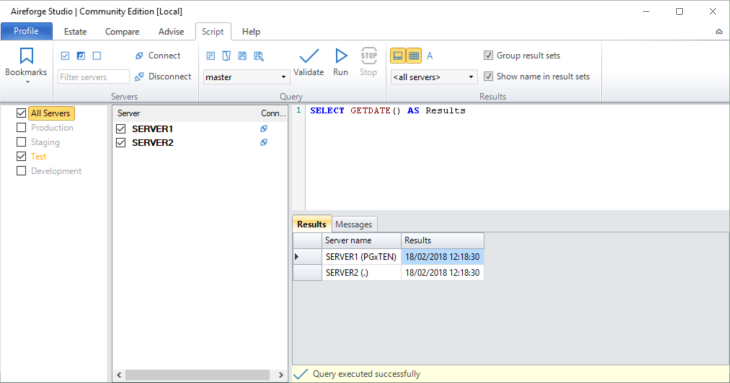 Aireforge SQL Server Script Module