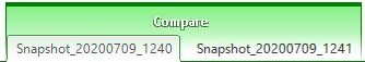 Aireforge Compare Module Snapshot tab